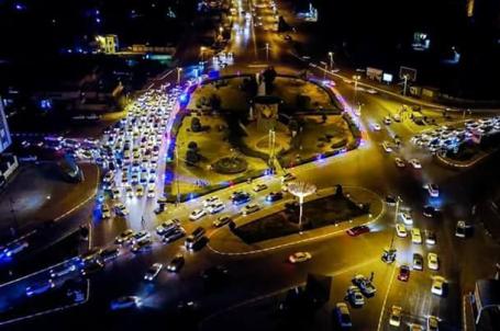 النجف الاشرف ساحة الصدرين ليلا