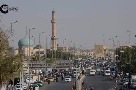 النجف الاشرف الشارع المؤدي الى كربلاء يوم الغدير 1438هـ