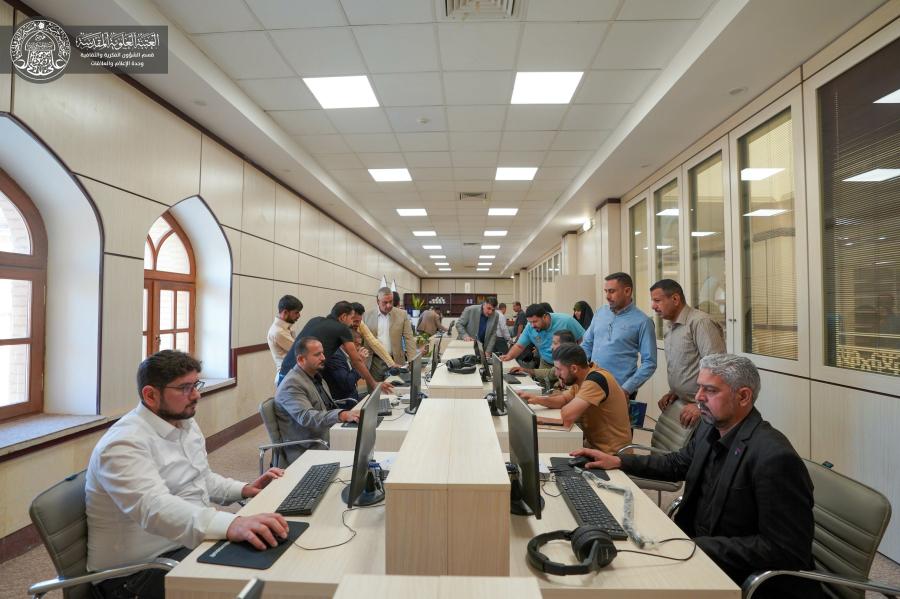 مكتبة الروضة الحيدرية تقيم ندوة نقاشية فكرية لطلبة وأساتذة كلية الإمام الكاظم (عليه السلام)