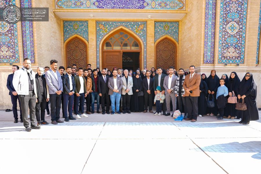 وفود جامعية تزور مكتبة الروضة الحيدرية في العتبة العلوية المقدسة