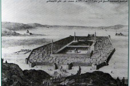 مرتسم للمسجد النبوي عام 1202هـ / 1790م